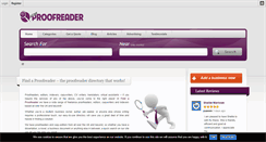 Desktop Screenshot of findaproofreader.com