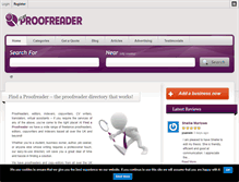 Tablet Screenshot of findaproofreader.com